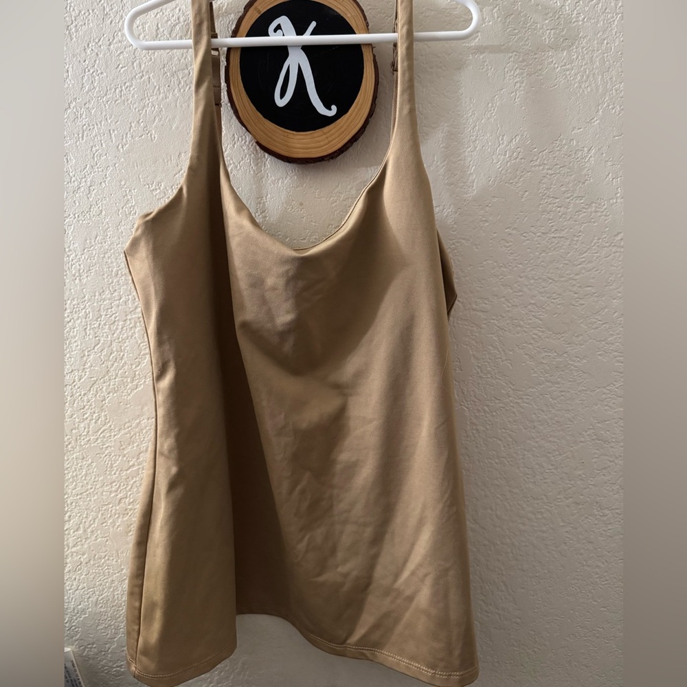 New York & Company Beige tank top